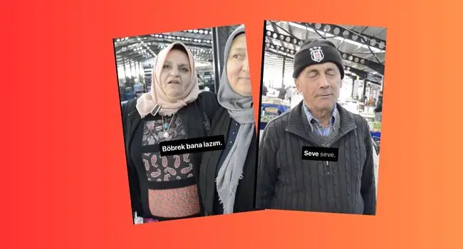 İzmit Perşembe Pazarında sordu: Eşinize böbreğinizi verir misiniz? Çok konuşulan cevaplar geldi!