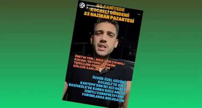 60 Saniyede Kocaeli Gündemi 23 Haziran Pazartesi