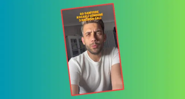Furkan Çalışkan ile 60 Saniyede Kocaeli Gündemi 3 Haziran Salı