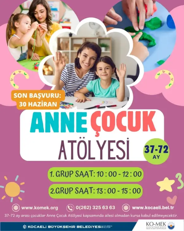 Kocaeli’de KO-MEK ile Anne ve Çocuklar İçin Yaz Atölyesi Başlıyor