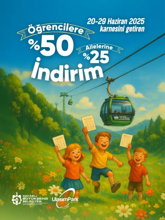 Kartepe Teleferikte karne hediyesi! Öğrencilere indirim var