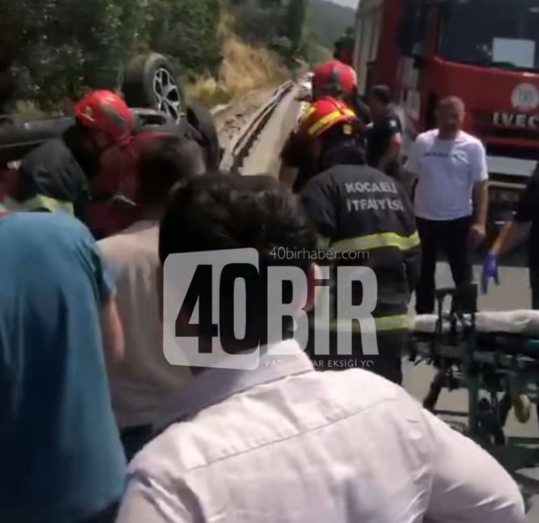 Kocaeli’de bayram dönüşü feci kaza! 2’si çocuk 7 yaralı var
