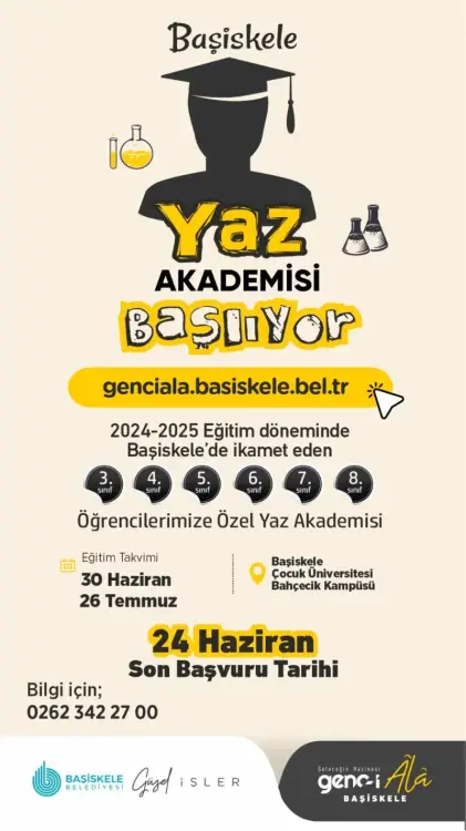Başiskele Yaz Akademisi İçin Kayıtlar Başladı