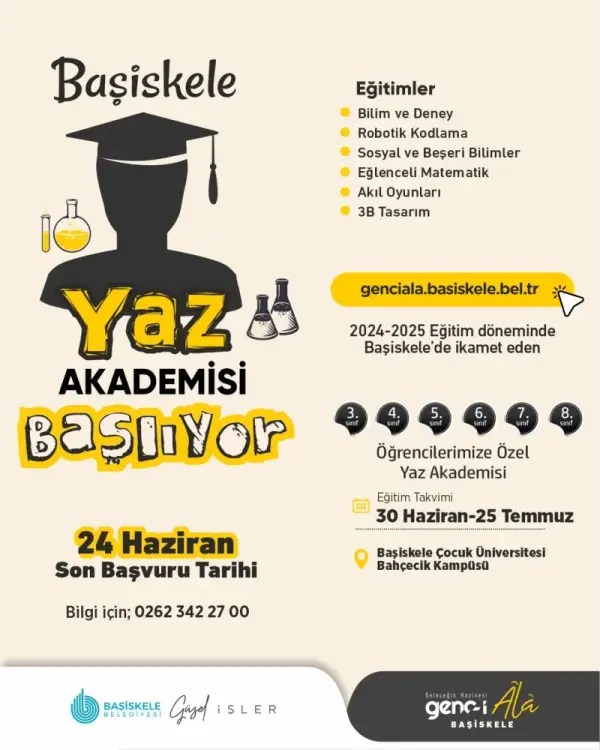 Başiskele Yaz Akademisi İçin Kayıtlar Başladı