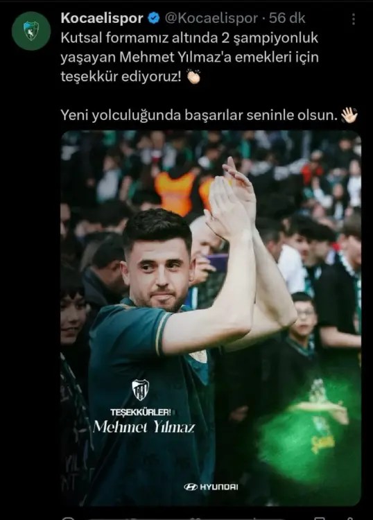 Kocaelispor’da Ayrılıklar Zinciri: Üç Futbolcuyla Yollar Ayrıldı