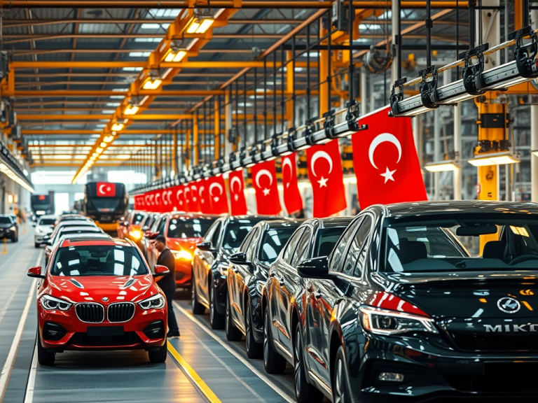 Türkiye 2024’te Otomobil Üretiminde Yeni Rekora Ulaştı