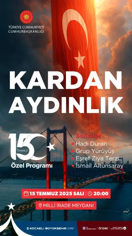 Kocaeli Büyükşehir Belediyesi’nin Dijikültür Platformunda İlk Yayın: 15 Temmuz Direnişi Anlatıldı