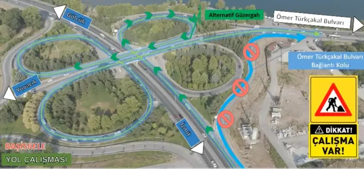 Dikkat dikkat, çok önemli! Başiskele kavşağıyla ilgili trafik güzergah duyurusu!
