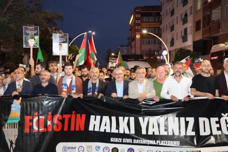 Gebze’de herkes tek yürek: Gündem Gazze!