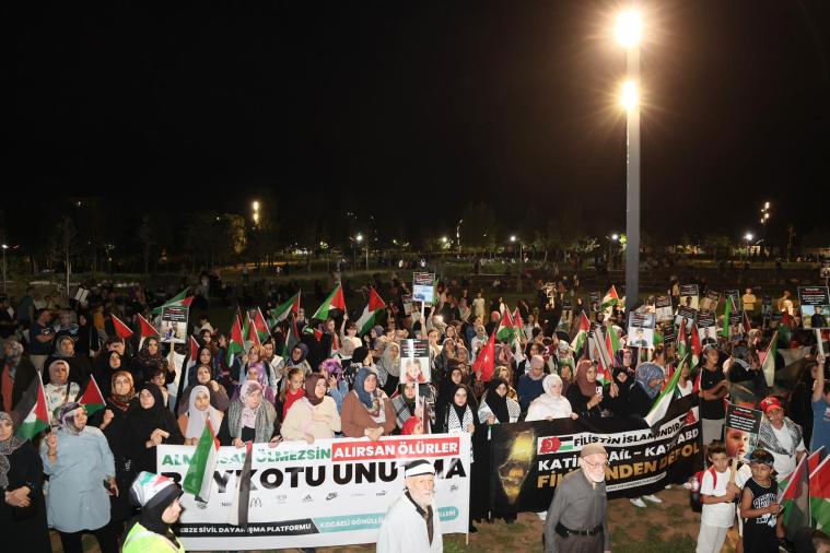 Gebze’de herkes tek yürek: Gündem Gazze!
