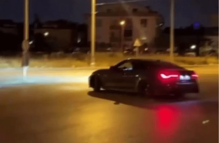 Drift yapan ehliyetsiz sürücüye yüklü ceza!