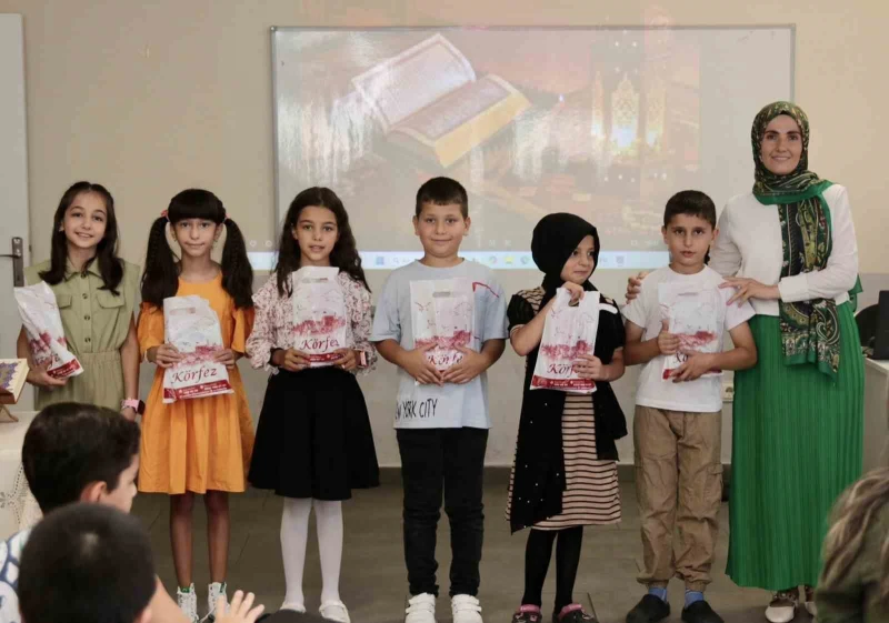 Körfez’de Bilgi Evi Öğrencileri Kur’an’a Geçiş Sevincini Yaşadı