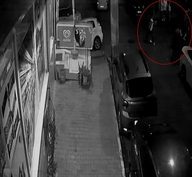 20 yaşındaki gence yapılan silahlı saldırının görüntüleri ortaya çıktı