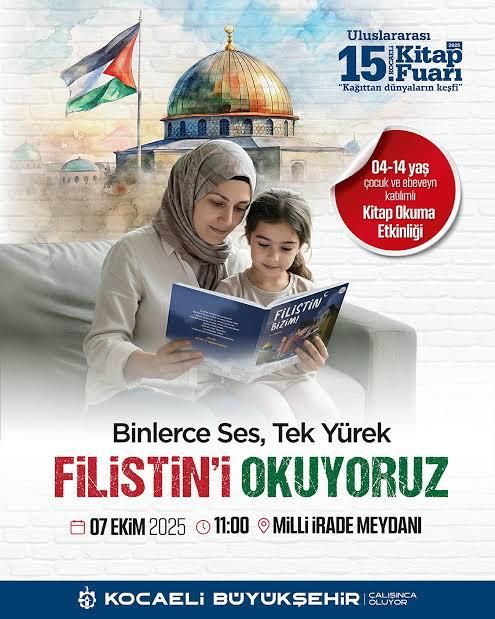 Kocaeli Milli İrade Meydanı’nda Filistin için buluşuyor