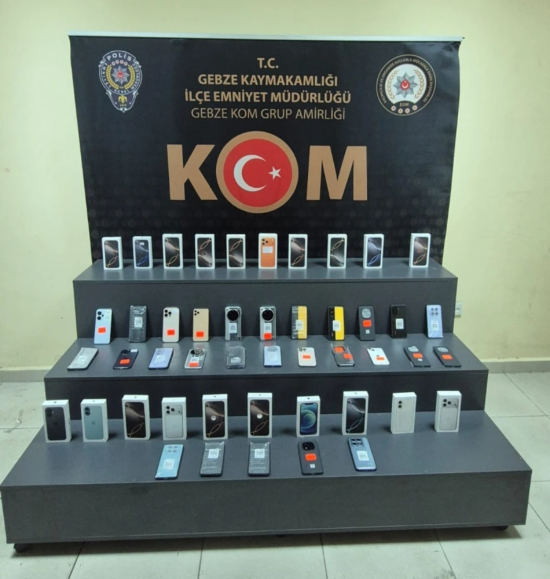 Kocaeli’de 3 Milyon TL Değerinde Kaçak Telefon Operasyonu