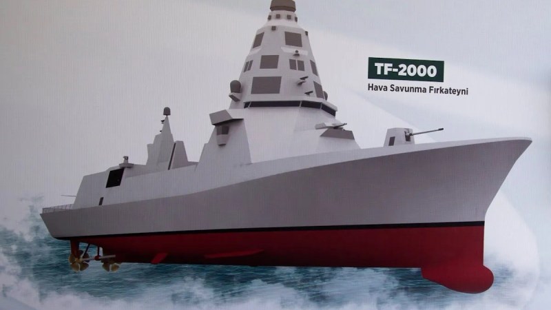 TF-2000 Hava Savunma Harbi Muhribi İlk Blok Kızakda