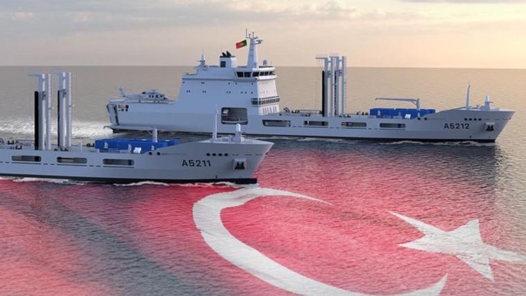 Türkiye, Portekiz’e Askeri Lojistik Destek Gemisi Üretmeye Başladı