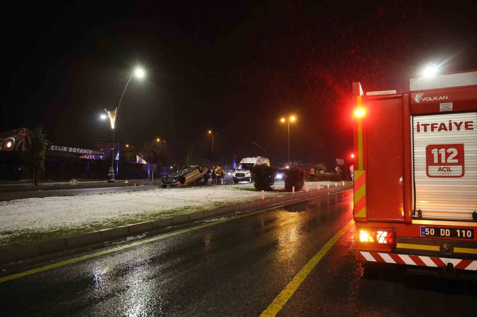 Nevşehir'de Kaza Yapan Sürücü Olay Yerinden Kaçtı