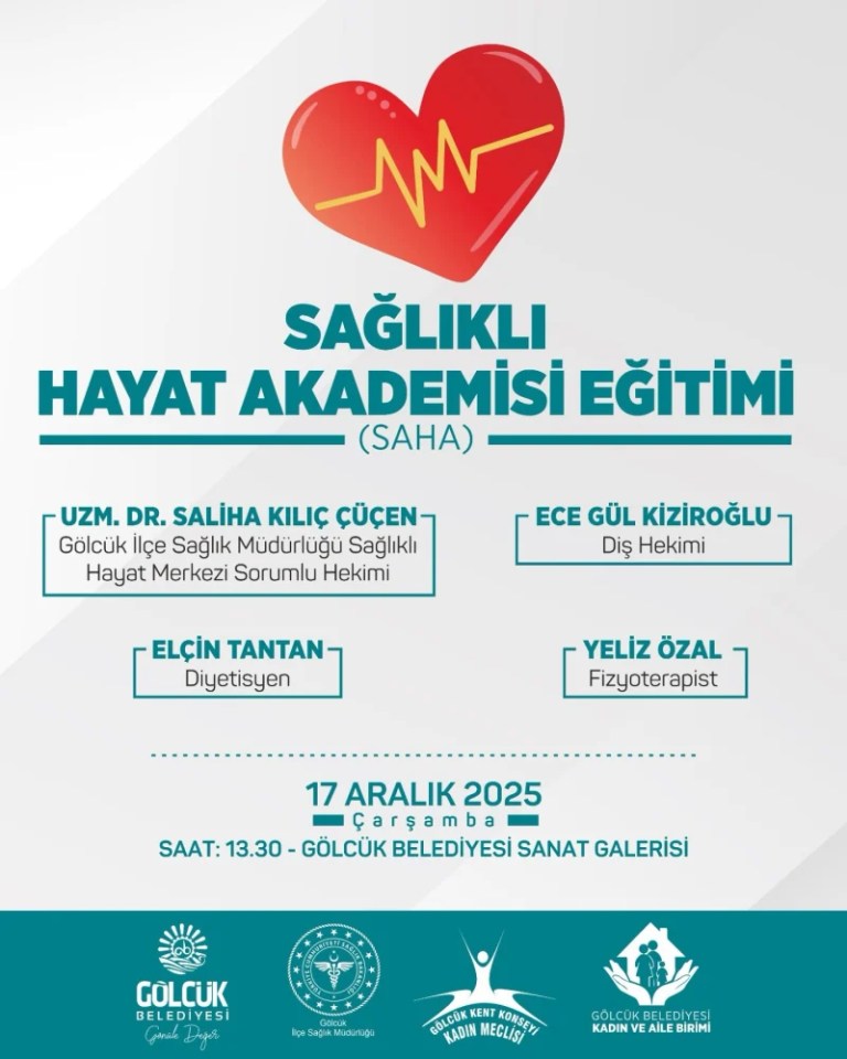 Gölcük’te Sağlıklı Yaşam Eğitimi Başlıyor!