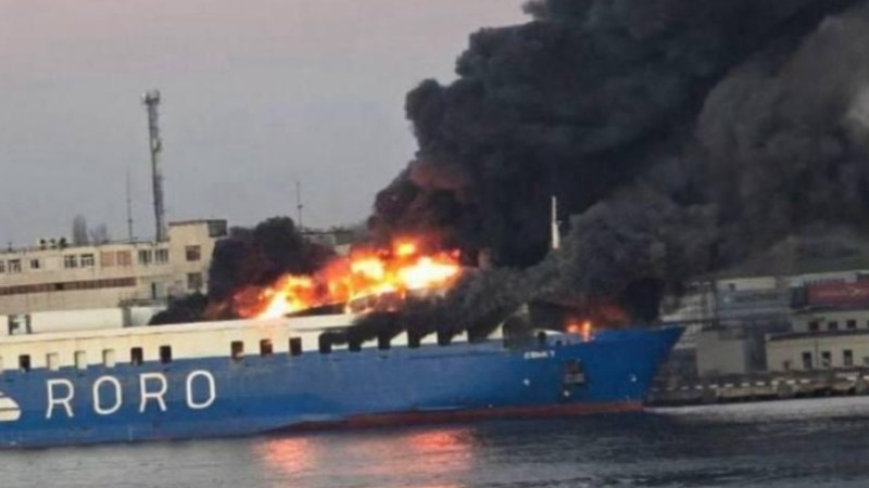Ukrayna’da Vurulan Gemi Karasu’dan Yola Çıkmış
