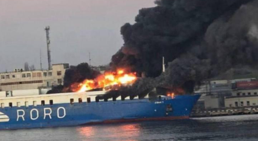 Ukrayna’da Vurulan Gemi Karasu’dan Yola Çıkmış