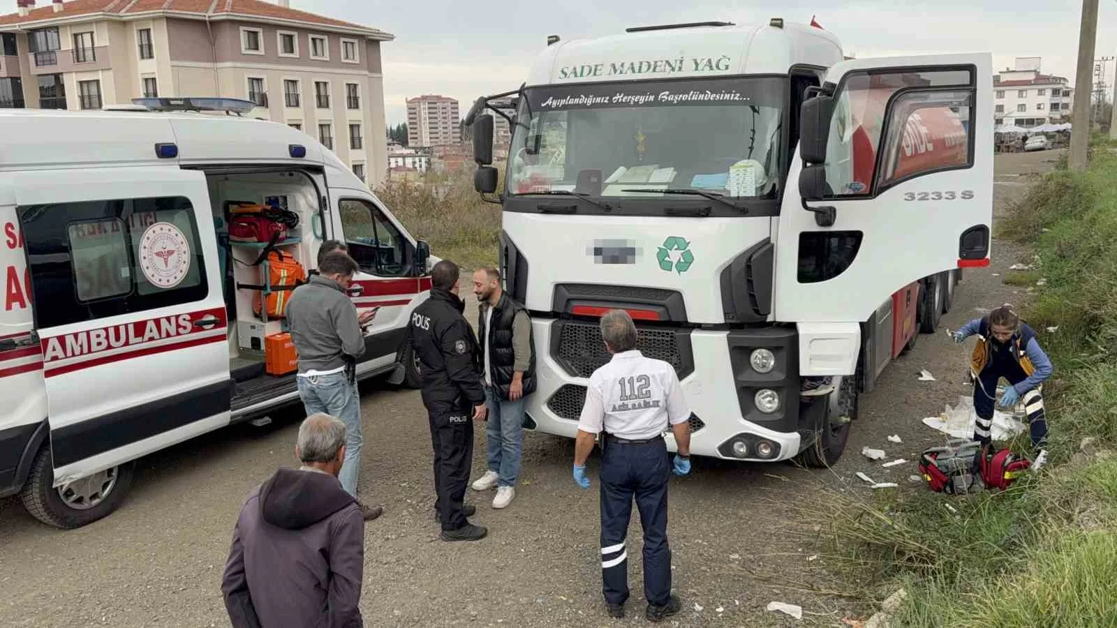 Samsun'da Tanker Sürücüsü Araçta Ölü Bulundu