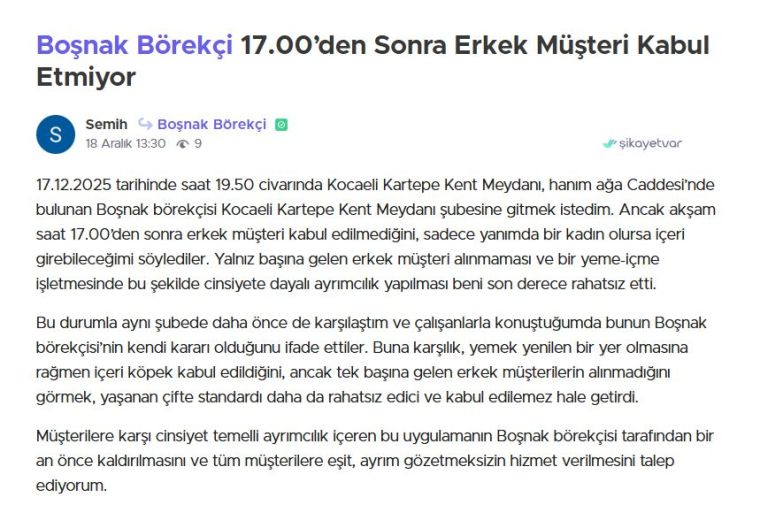 Kocaeli’de şaşırtan yasak: Erkek müşterilere saat sınırı uygulandı