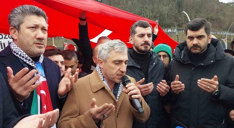 Güneysu'dan Galata'ya Filistin İçin Destek Yürüyüşü