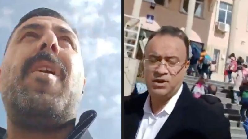 Derince’de şok olay! Veli parmak salladı, okul müdürü edebini bozmadı