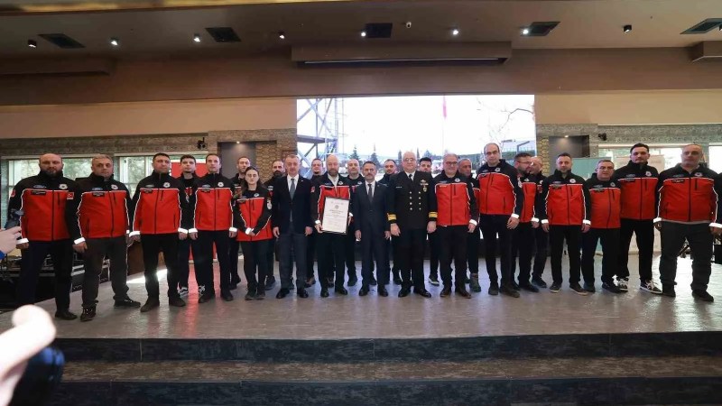 Kocaeli Arama Kurtarma Gücüne Akreditasyon Tescili Aldı