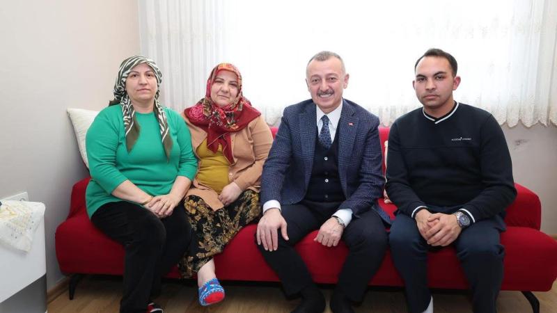 Başkan Büyükakın’dan şehit ailesine bayram ziyareti