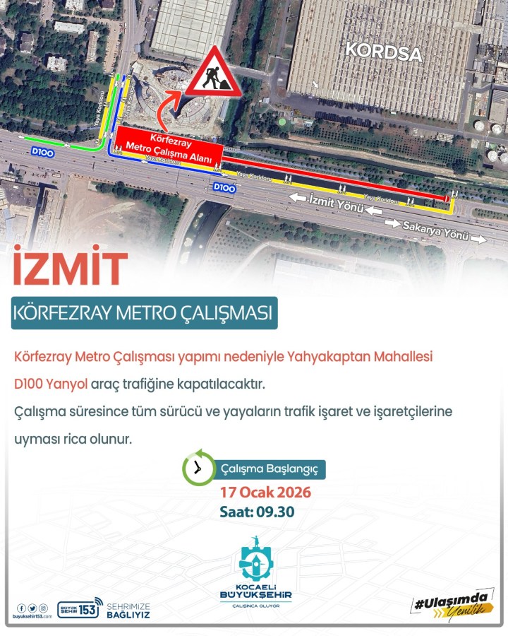 Yahyakaptan’da iki güzergâh geçici olarak kapalı