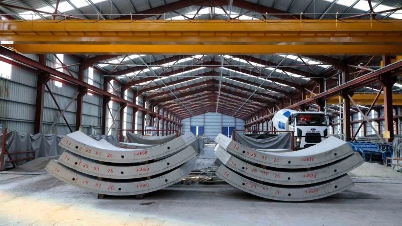 Körfezray Metro Projesi'nde Tünel Segmentleri Üretimi Sürüyor