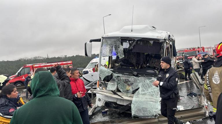 Kuzey Marmara Otoyolundan acı haber: 1 polis şehit, 16 polis yaralı