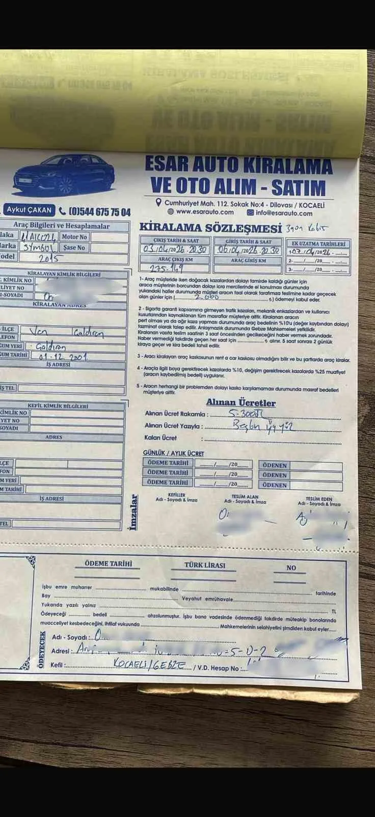 Beşiktaş'taki Çatışmada Kullanılan Araç Kiralık Çıktı