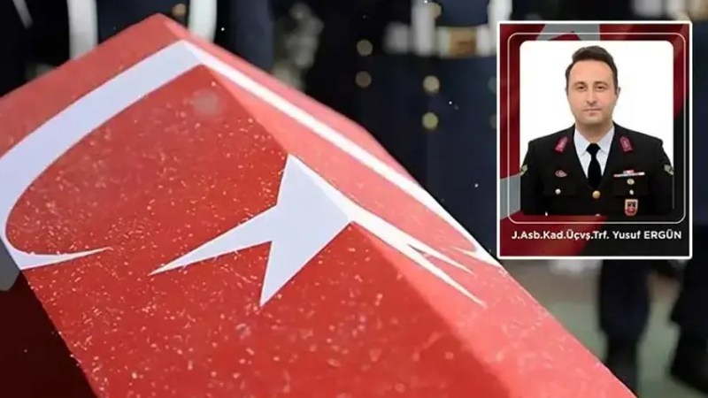 Görev başındaki jandarma astsubay şehit oldu