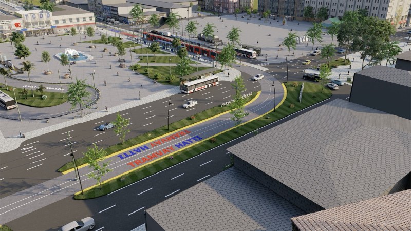 Komşuya yeni tramvay hattı geliyor