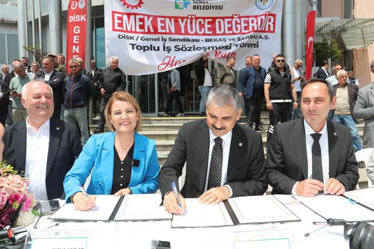 İzmit’te toplu sözleşme sevinci: En düşük maaş 70 bin TL oldu