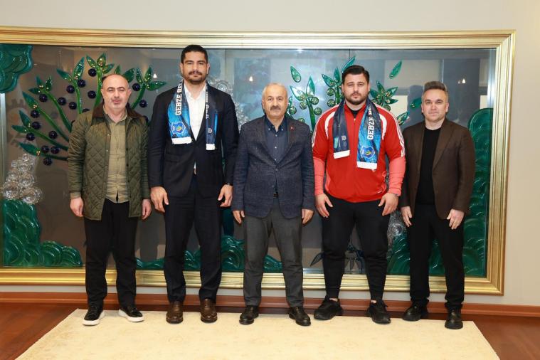 Güreş camiasından Başkan Büyükgöz’e ziyaret