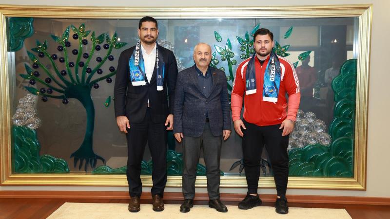 Güreş camiasından Başkan Büyükgöz’e ziyaret