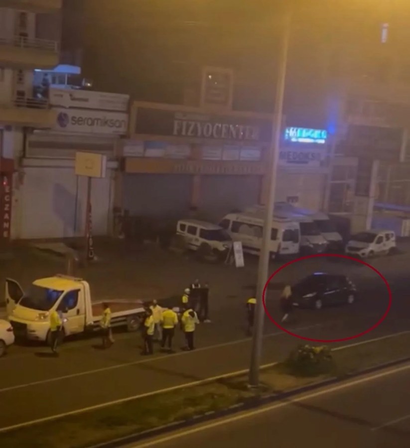 Diyarbakır'da Ehliyetsiz ve Alkollü Kadın Polis Kontrolünde Kriz Geçirdi