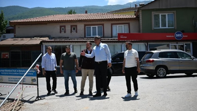 Başkan Kocaman Nusretiye Meydanı’nı inceledi