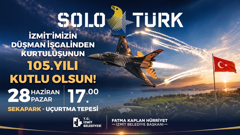 İzmit semalarında SOLOTÜRK heyecanı yaşanacak