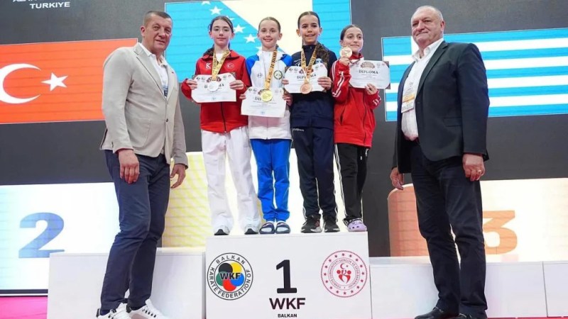 Hiranur Yıldırım karatede Balkan üçüncüsü