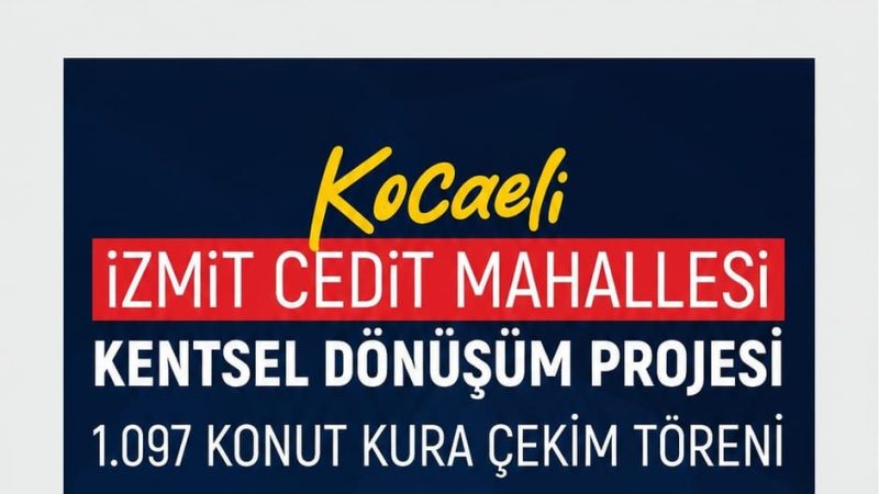 Cedit’te büyük gün! 1097 konut için kura maratonu başladı