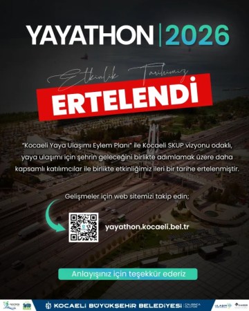 Kocaeli’deki Yayathon etkinliği ertelendi