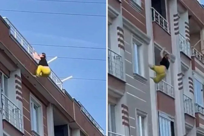 Genç kadın 4. kattan atladı, ekipler seferber oldu