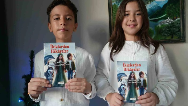 10 Yaşındaki İkizler 5 Bin Kitap Okuyarak Yazar Oldu