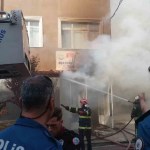 Yumurta dükkanında yangın paniği!
