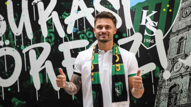 Kocaelispor'da Linetty sevinci